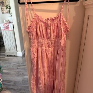 Universal Thread Striped in Pink and cream